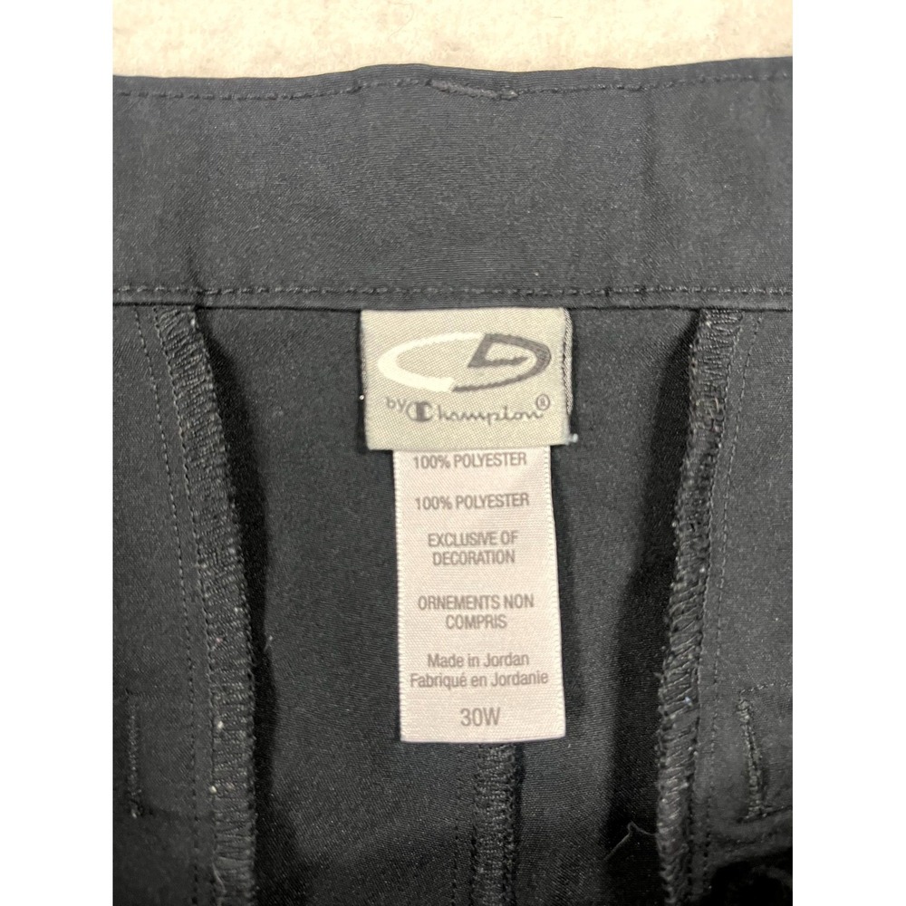 C9 By Champion Golf Shorts Mens 30W‎ Black Logo Performance Flat Front Casual - Picture 4 of 9